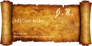 Jász Mike névjegykártya
